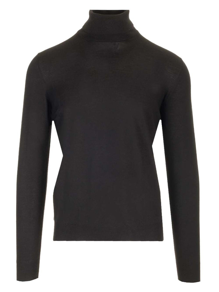 Mauro Ottaviani Wool Turtleneck Knitwear - Black | c7b6aecd882ddbf82e77fd6ff4a8529036bafb86