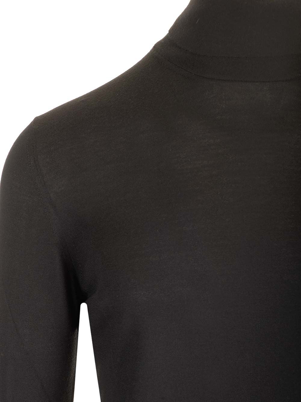 Mauro Ottaviani Wool Turtleneck Knitwear - Black | 6638b0bdfa4557114b63c9e9f3945be022c3c91e