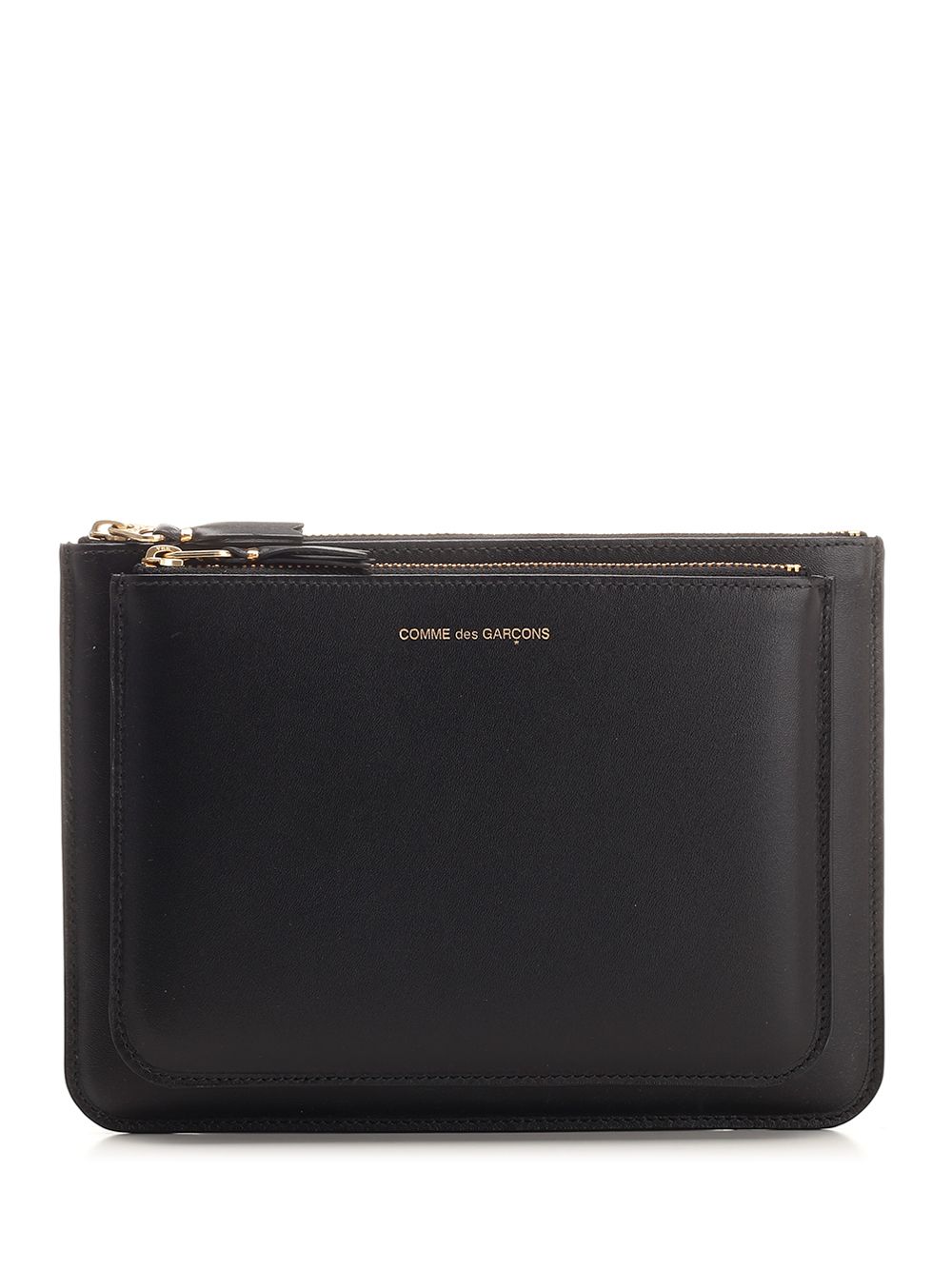 Comme Des Garcons Wallet Black Leather Pouch Small leather goods - Black | c7e8a251854383f56a57a89567f45ab19003d8de