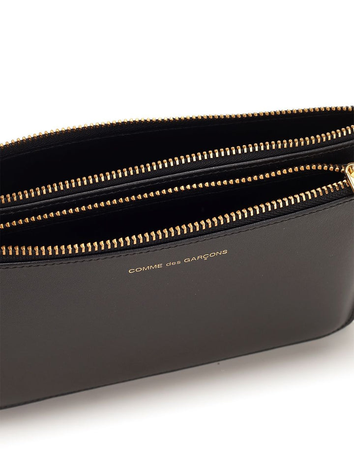 Comme Des Garcons Wallet Black Leather Pouch Small leather goods - Black | 9b73cba9c207c7127d6d8bfbbf061dcd8fba2faf