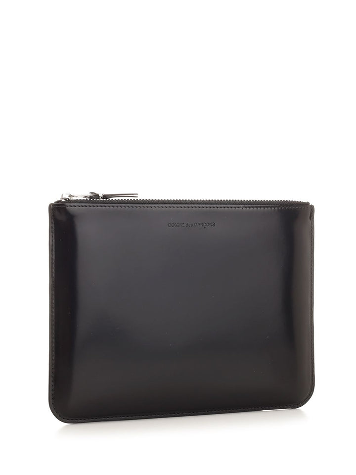 Comme Des Garcons Wallet Shiny Leather Pouch With Silver Interior Small leather goods - Silver | f6f56fed236040960acd90d3ed916429eab20dcb