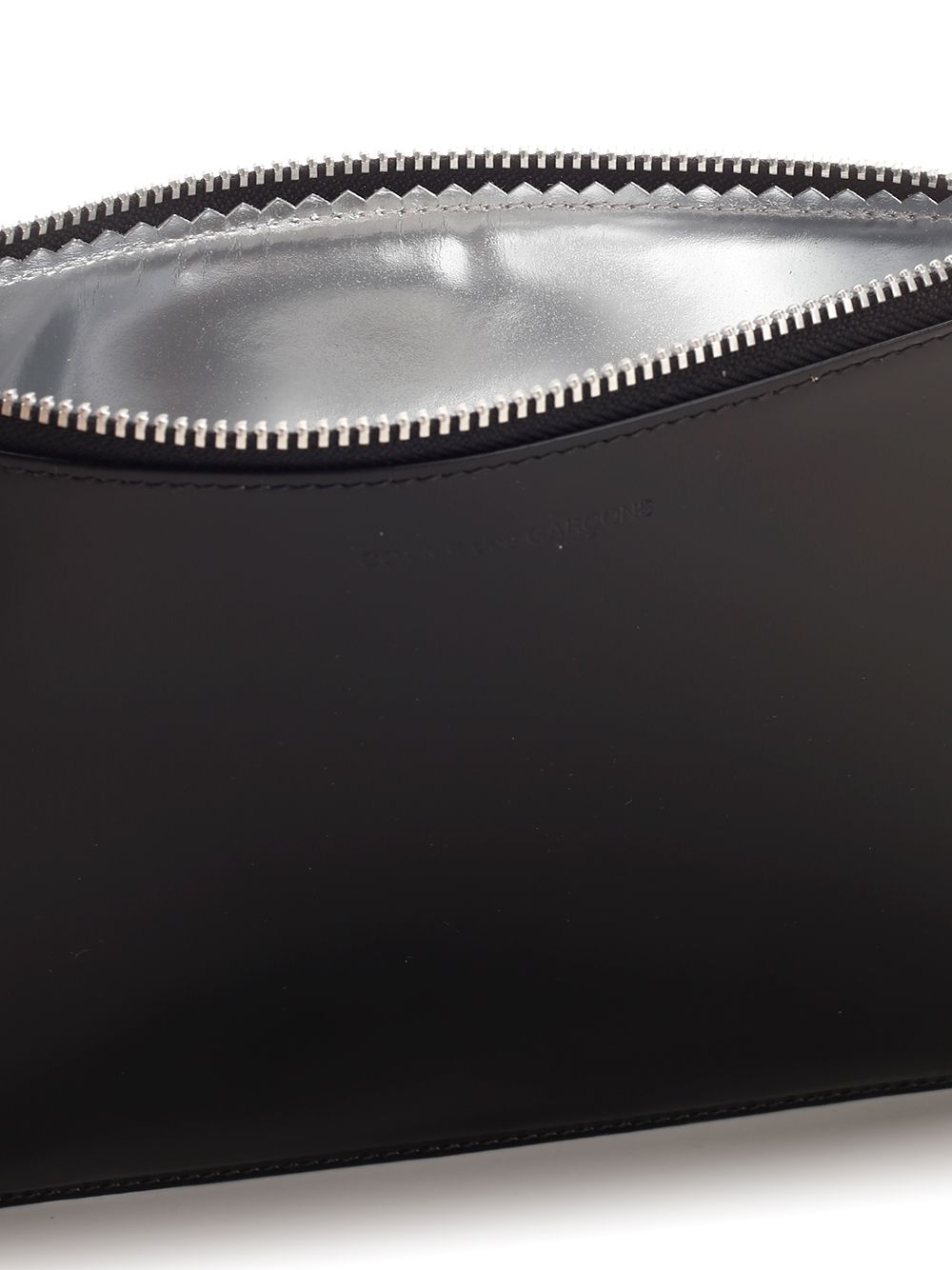 Comme Des Garcons Wallet Shiny Leather Pouch With Silver Interior Small leather goods - Silver | 6500698ade9a43745c86188ac58a24111abc201f