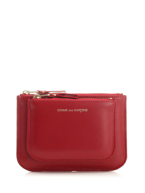 Small Red Leather Coin Purse Small Leather Goods Red