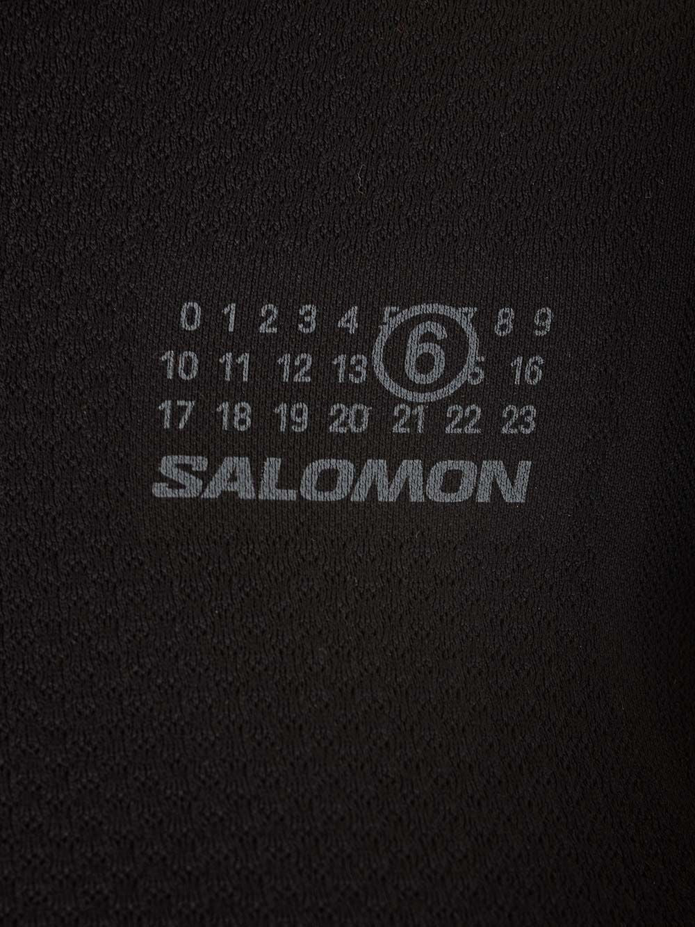 Mm6 Maison Margiela Black Thermal Shirt T-Shirt - Black | 4ae5a6cb3c4ae474582f2d277bc32a0e71f88970