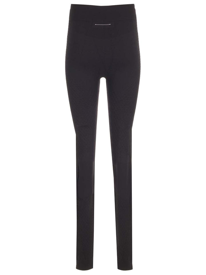 Mm6 Maison Margiela Thermal Leggings Trousers - Black | 6a96a530e8d23eb5d76224a460c502c9f8fbd844