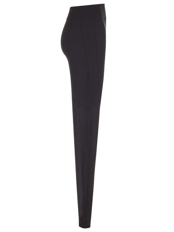 Mm6 Maison Margiela Thermal Leggings Trousers - Black | 763421c5774256901922516e38f30524cfb10247