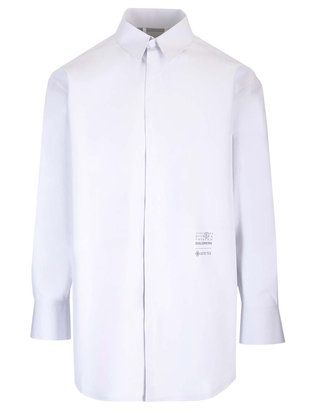 Mm6 Maison Margiela Technical Oversized Shirt Shirts - White | ca3d043c8c2233506ad73f85ac5b0e0a95765fa3