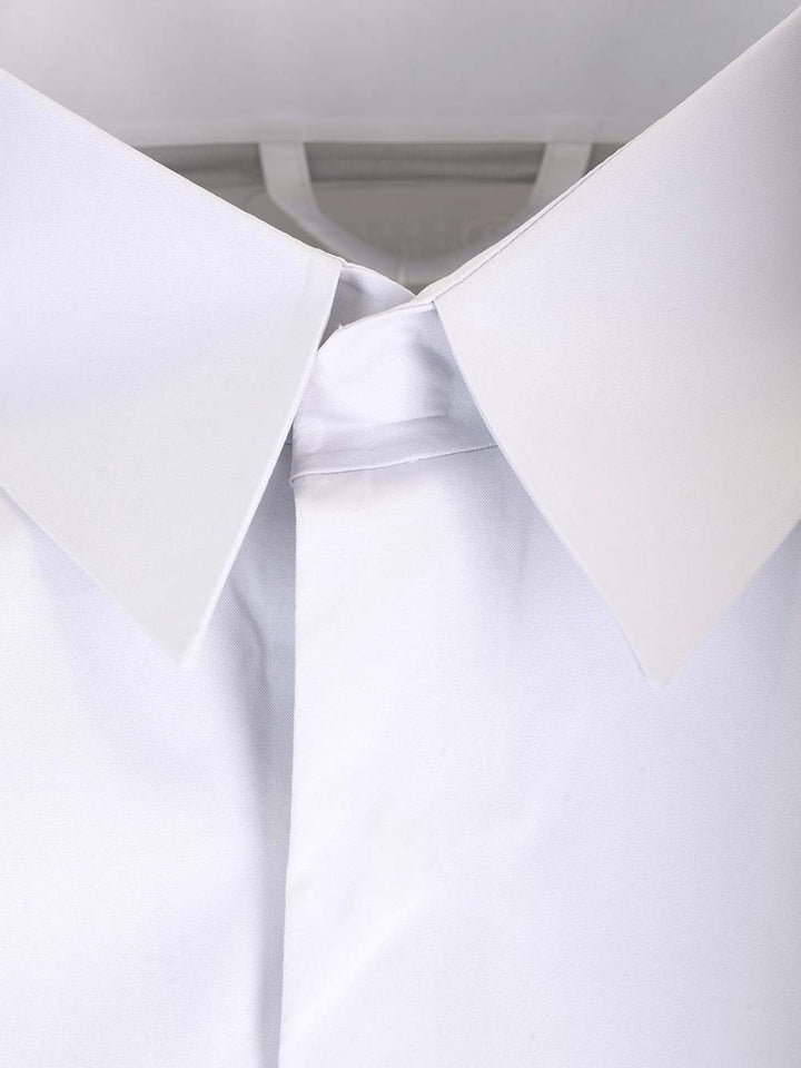 Mm6 Maison Margiela Technical Oversized Shirt Shirts - White | c5fc3c334232bc0709963429b9f3fa1e71a4bc7c