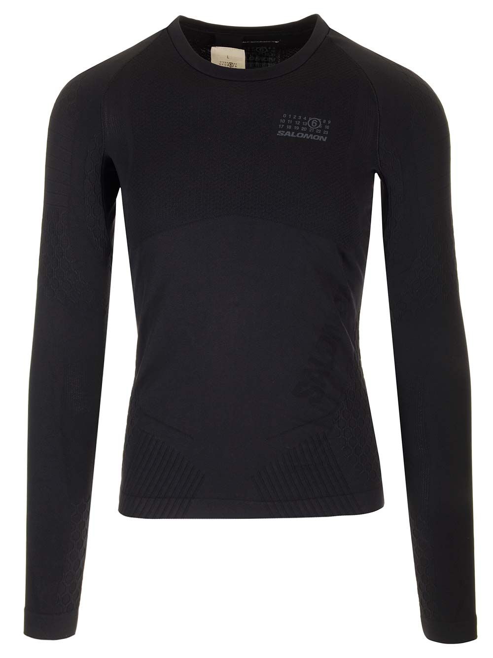 Mm6 Maison Margiela Mm6 X Salomon Gore-Tex Long Sleeve T-Shirt Knitwear - Black | 81ffc6ca69a0a4d6c2bdb9006ed083ea5f868b5e