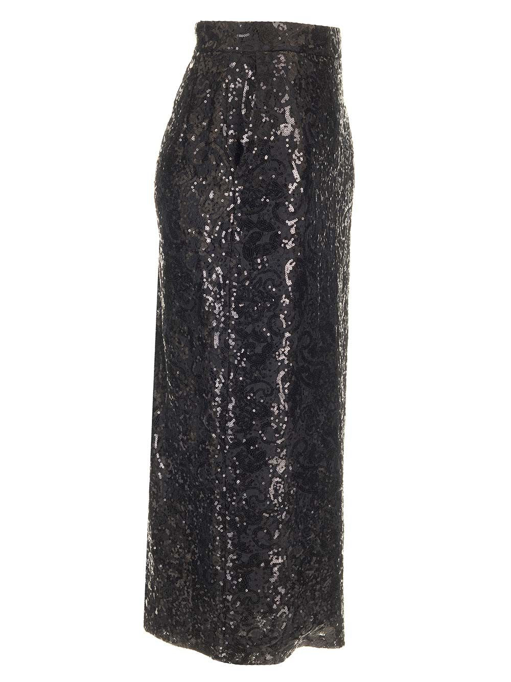 Al Duca D'Aosta Lace Midi Pencil Skirt Skirts - Black | e1d0bd51b9da40dd416656f5c82f16d2b89c2b4b