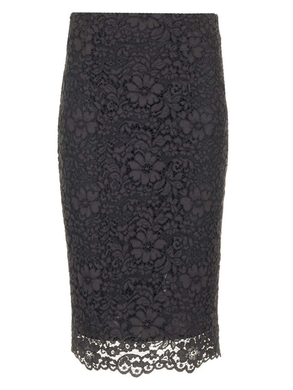 Lace Pencil Skirt Skirts Black