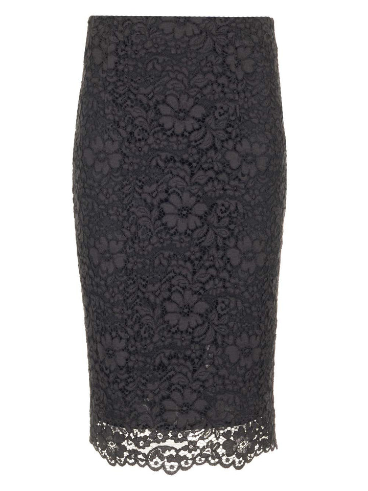 Al Duca D'Aosta Lace Pencil Skirt Skirts - Black | 5c43a2f8f728398d8991d84fa8cfb875276f9738