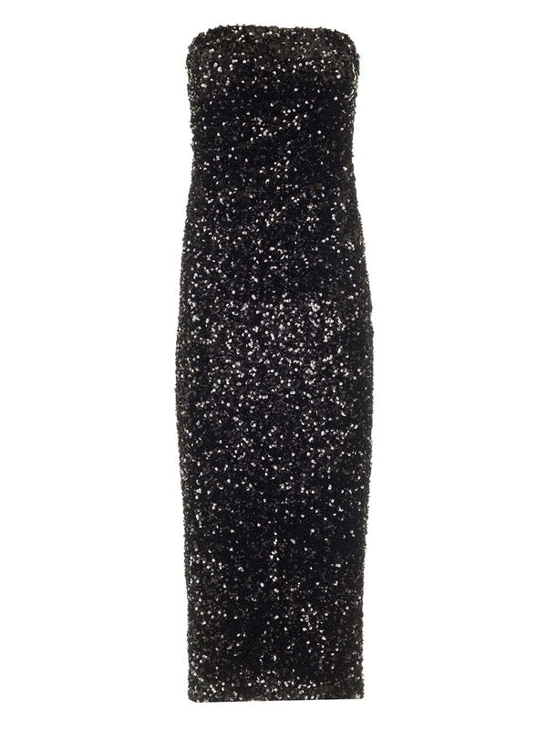Sequins Bustier Dress Dresses Black