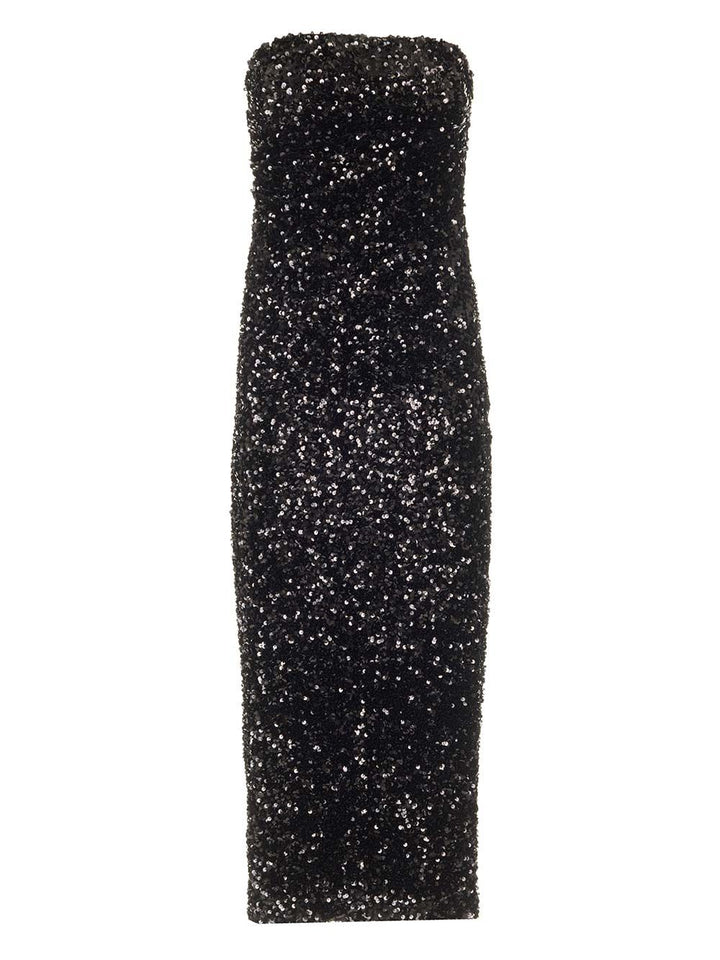 Al Duca D'Aosta Sequins Bustier Dress Dresses - Black | 6678f11d6cfacd5d242c95e2b829356170d696d1