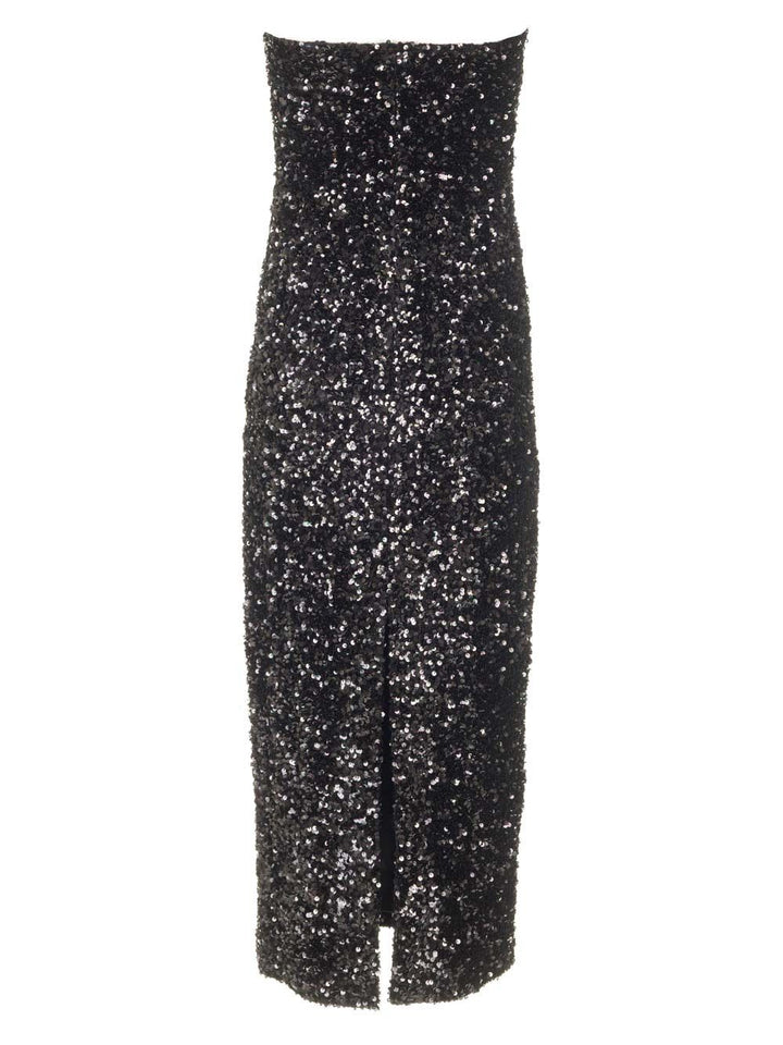 Al Duca D'Aosta Sequins Bustier Dress Dresses - Black | b4a3610564563390ee1f0f02797d2884f3ddf4a4