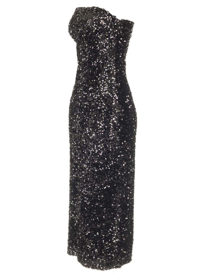 Al Duca D'Aosta Sequins Bustier Dress Dresses - Black | 1970c4319971d5063f3bf575b19a9773f648c9a1