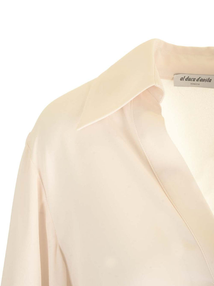 Al Duca D'Aosta Long-Sleeved Top Skirts - White | 082c4329974195c6aab9a226165d3b0f878da3ec