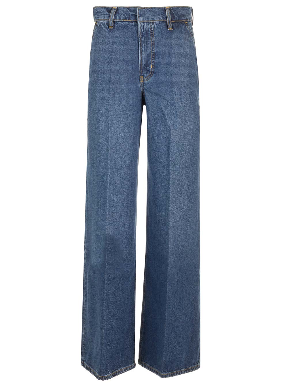 Frame Wide Leg Jeans - Blue | 6897da5a10516ea8d65d5b9849d754ffc976ecb7