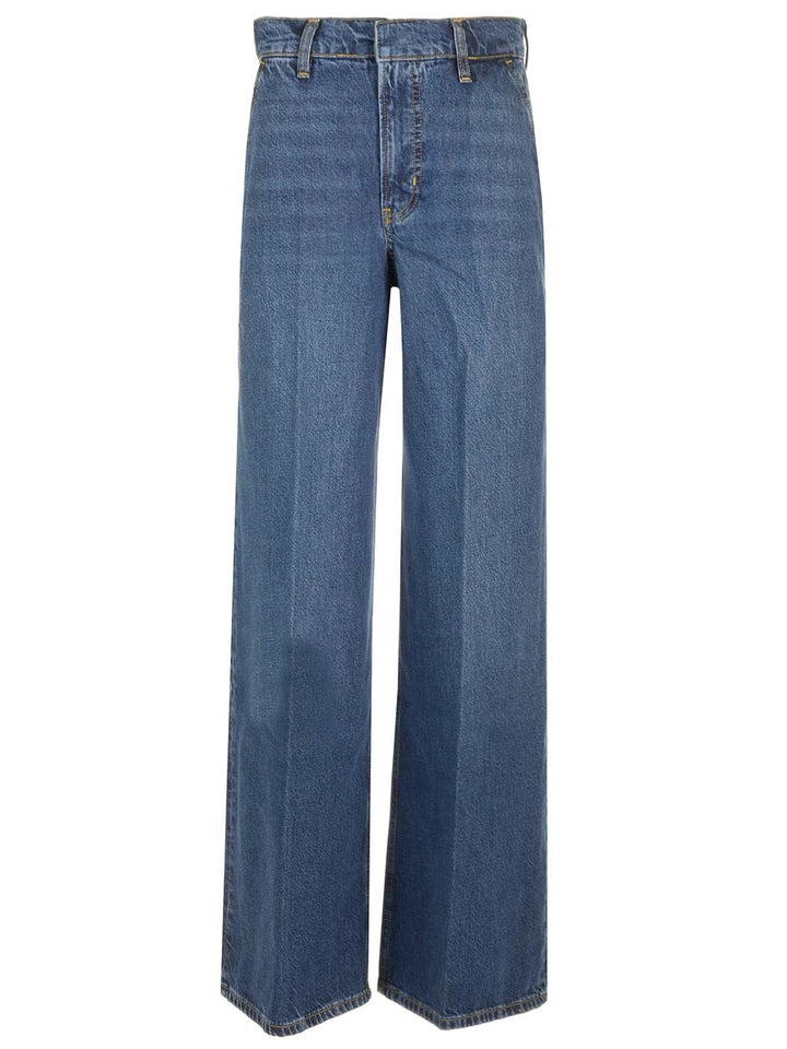 Frame Wide Leg Jeans - Blue | 3f005d0dbfc2adb034390bb12ae3305eda2739dc