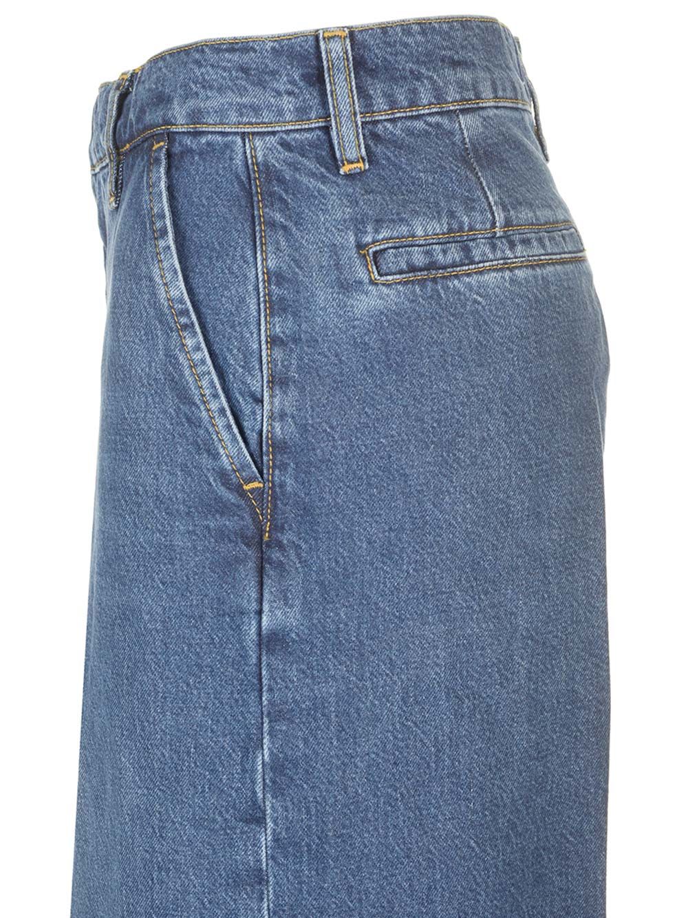 Frame Wide Leg Jeans - Blue | 314b0ecaa58f8d8cd3cfa3cbc6b1eaa7ad0e6b12