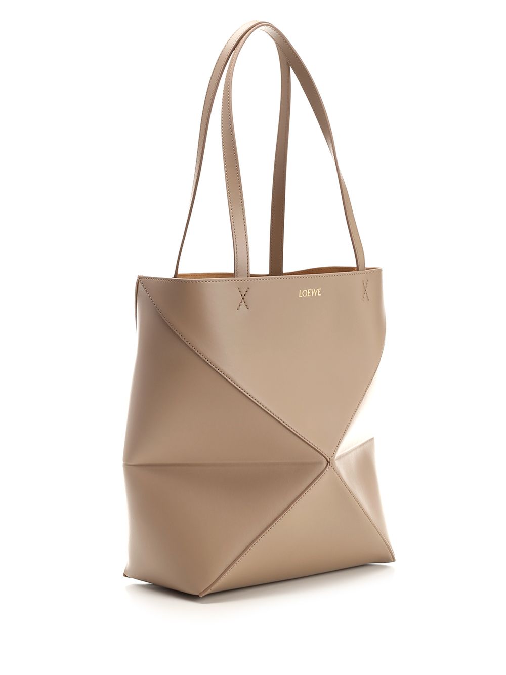 Loewe Puzzle Fold Handbags - Beige | 979a5bc822dfb00a63e50404286b366e88fd4134