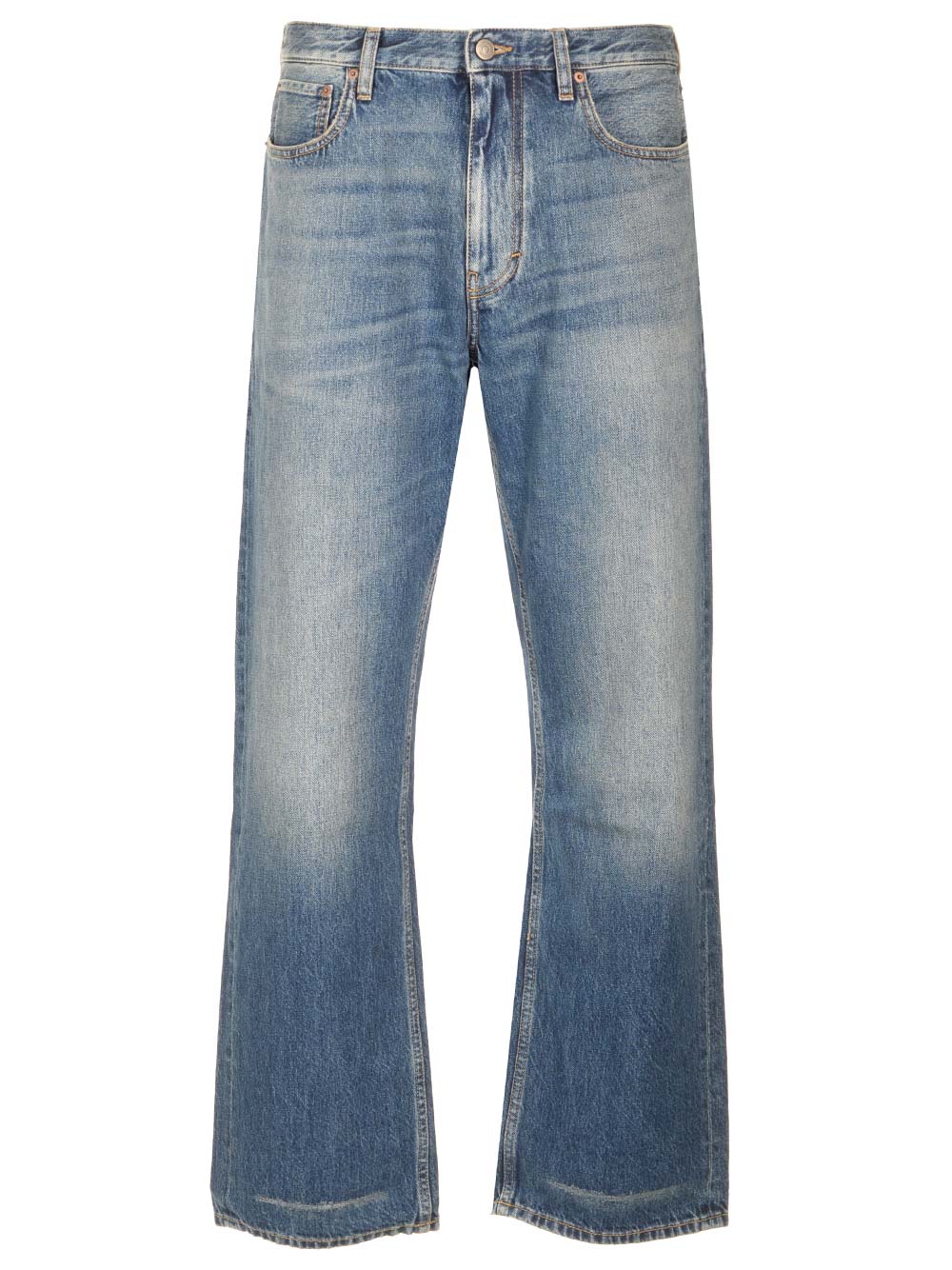 Valentino Garavani Stonewashed Denim Jeans - Blue | 99d82ea7019156e796dadeb2514b53a0b3b1c26b