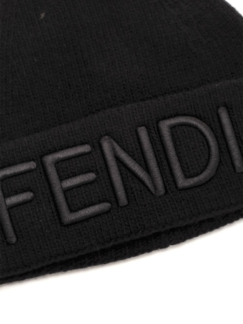 Fendi Black Log Hat Hats - Black | a96a605f9ae12e2925fef011ed3f09a214ee26c2