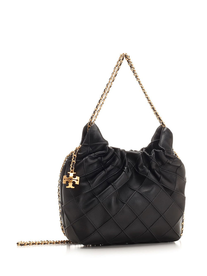 Tory Burch Fleming Drawstring Bag Handbags - Black | ff55618eb490d04477092033515490c5e4f6f18c