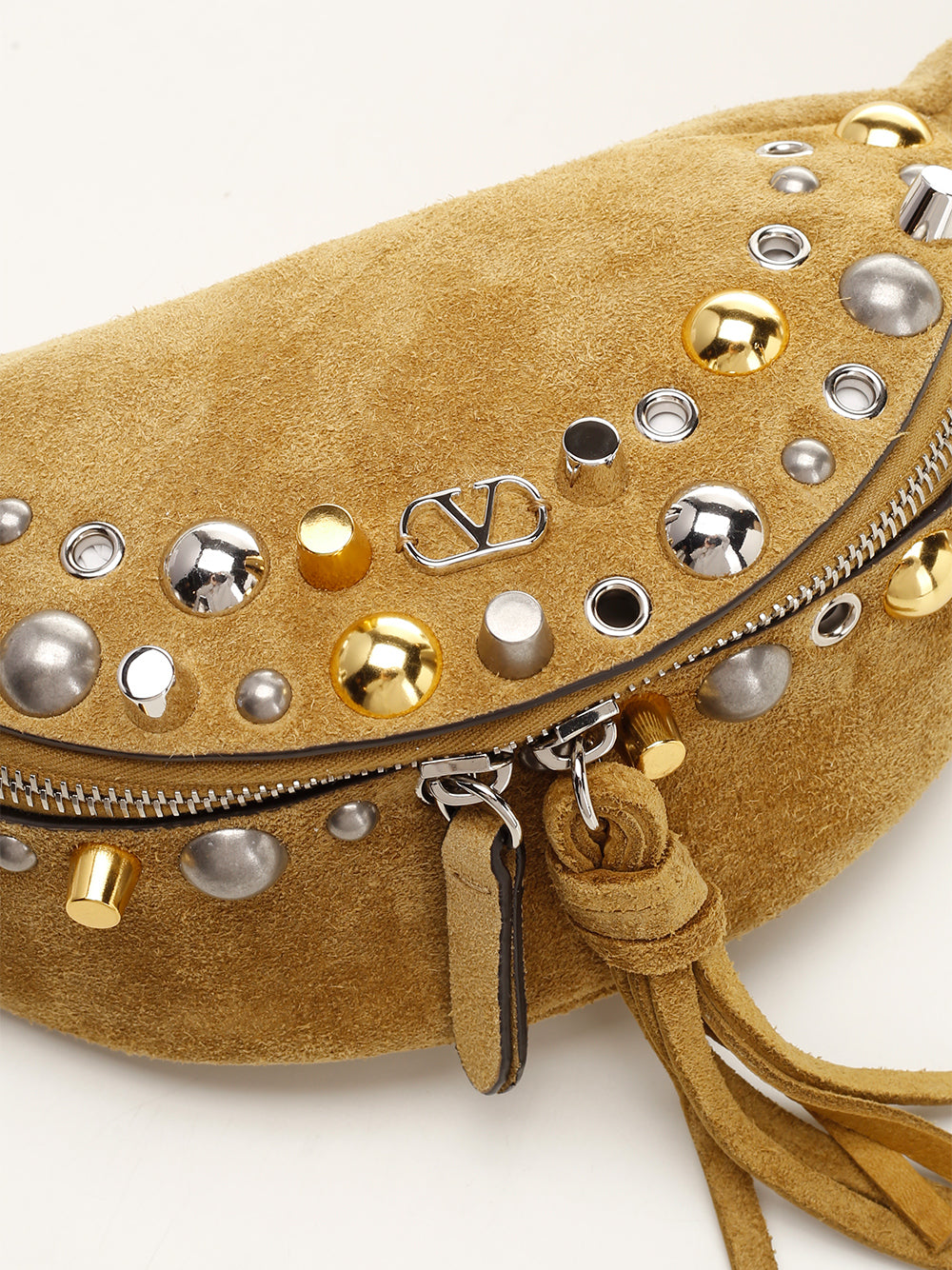 Valentino Garavani Nellcote Bum Bag In Suede Belt Bags - Brown | 27340d90e6036f49c6413c7e9d9f57ecf56d807d