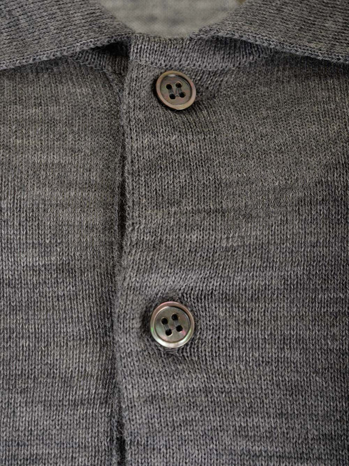 Comme Des Garcons Play Wool Polo Shirt Knitwear - Grey | beed019492b9d6eb4b9c96ad15b0862e85d50ac2