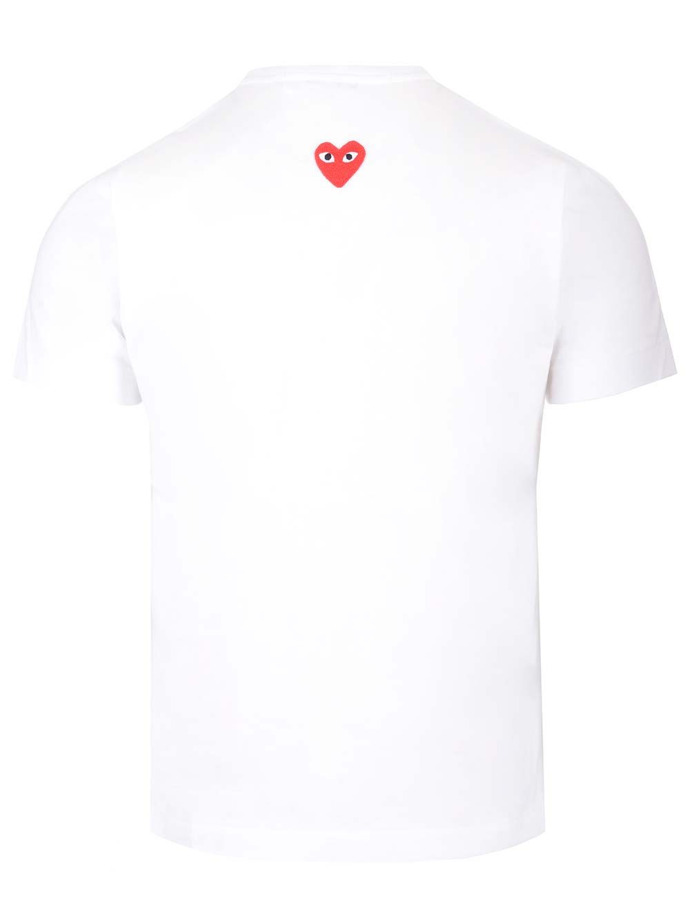 Comme Des Garcons Play Back Heart T-Shirt - White | 58c173e46f60df5a5a7128e00cfe9d59eb6562c9