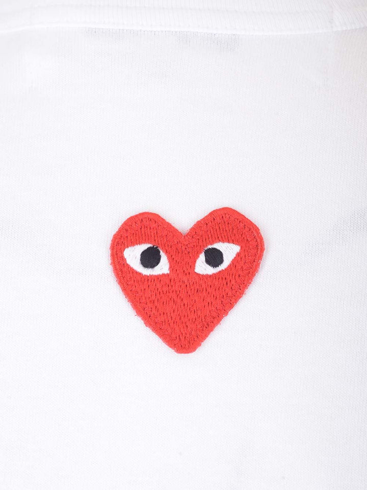 Comme Des Garcons Play Back Heart T-Shirt - White | 71eb09efb69aadb183ca9df0f3059026e716dd7b