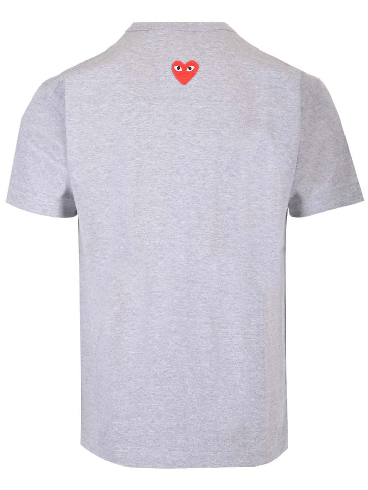 Comme Des Garcons Play Back Heart T-Shirt - Grey | 0f7bce32991a865ad9380a50620f01d77af09f0a