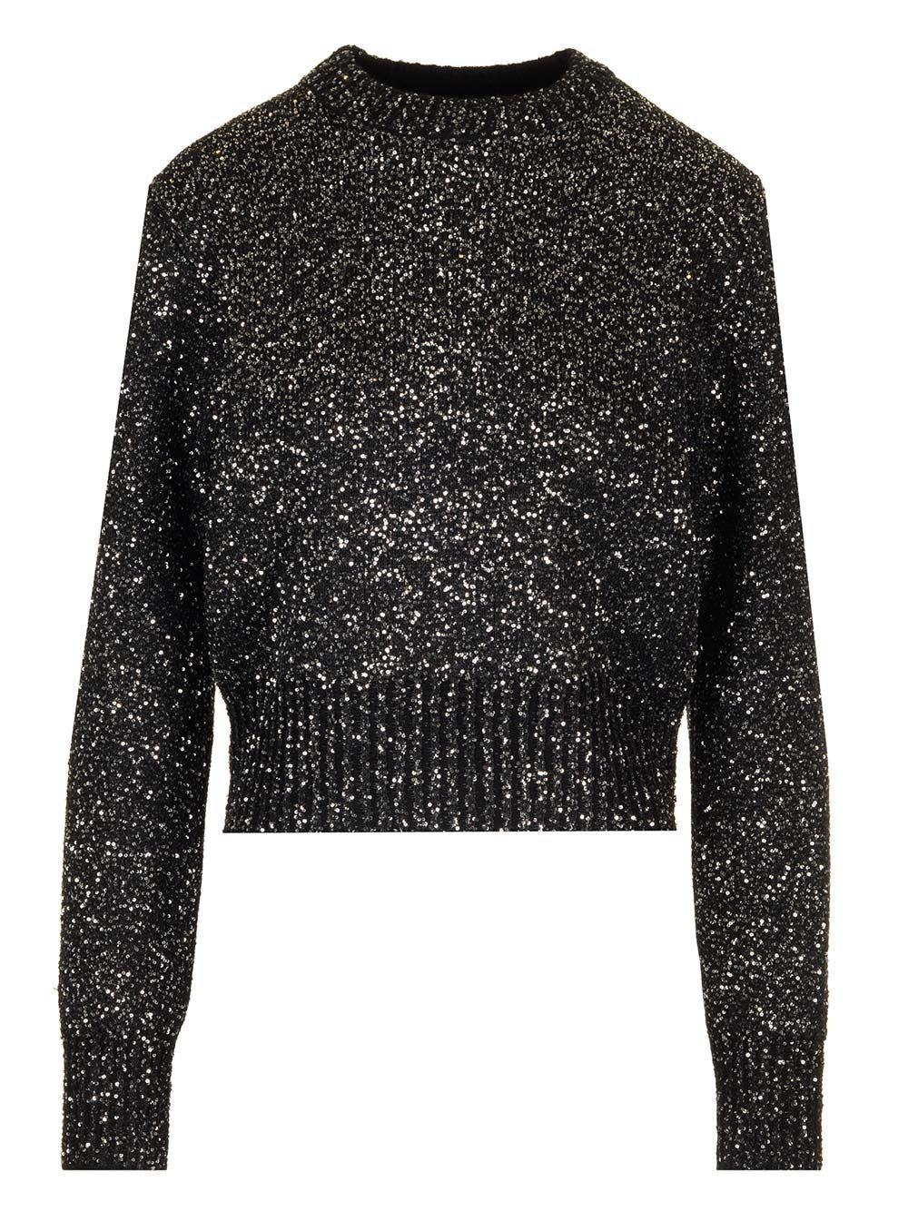 Golden Goose Deluxe Brand Sparkling Sweater Sweatshirts - Black | 2489db6797d053d4a1eff028d207021c9cd757ee