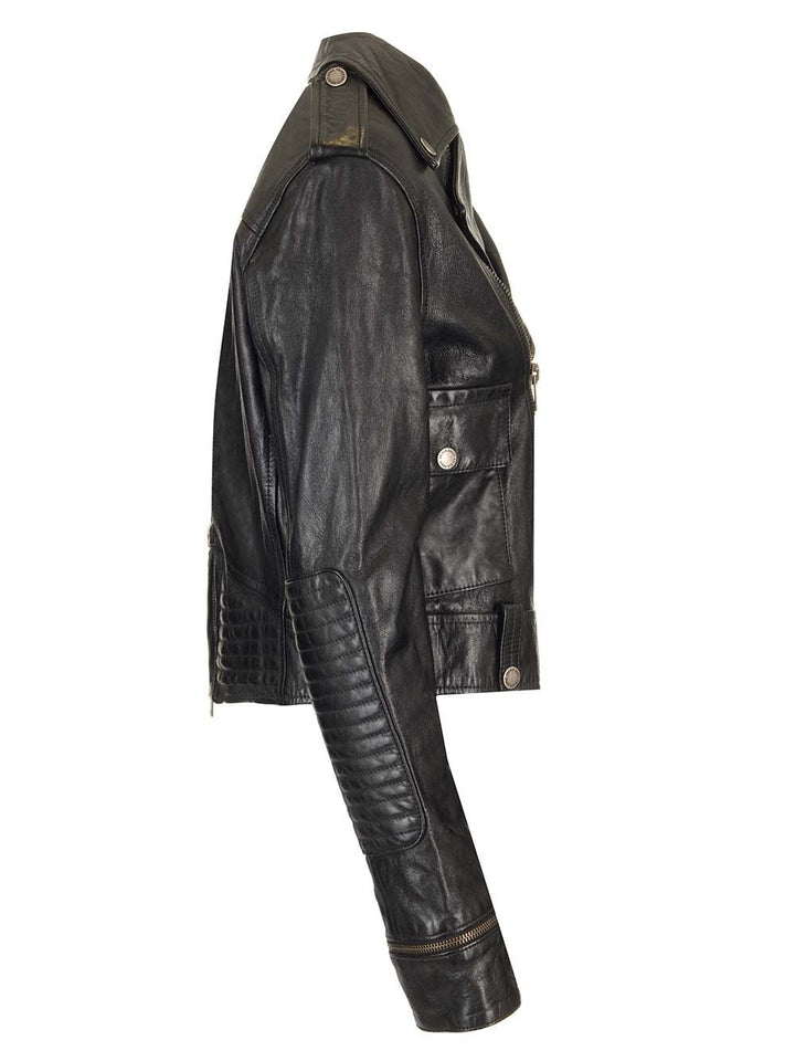 Golden Goose Deluxe Brand Leather Biker Jacket Jackets - Black | 1bb3e9d8086af8d9a5879b4acda66a6a1b1a62d5