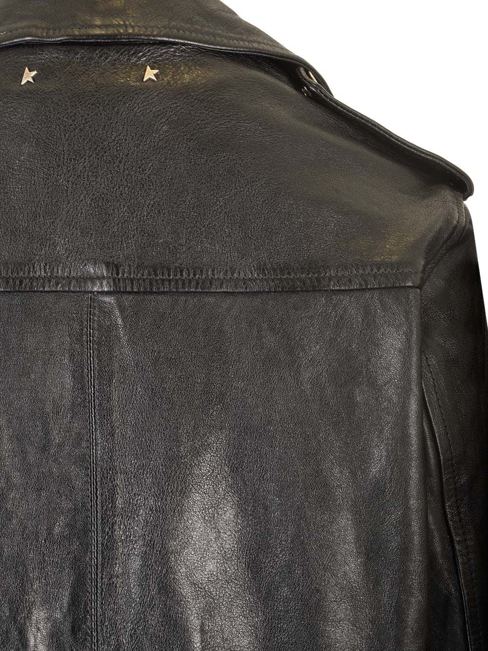 Golden Goose Deluxe Brand Leather Biker Jacket Jackets - Black | f202a114a6409770f3894bd3fddd2d41fc033b8e