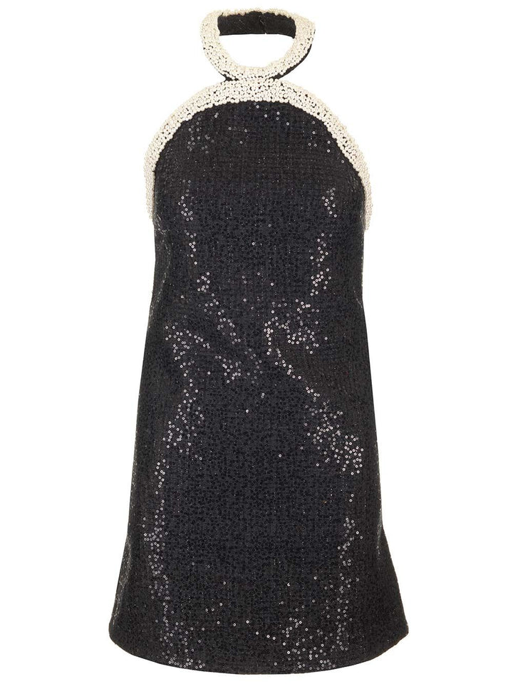 Self-Portrait Embellished Bouclè Mini Dress Dresses - Black | f57d777586275650a8ab8768306c442669ecef4e