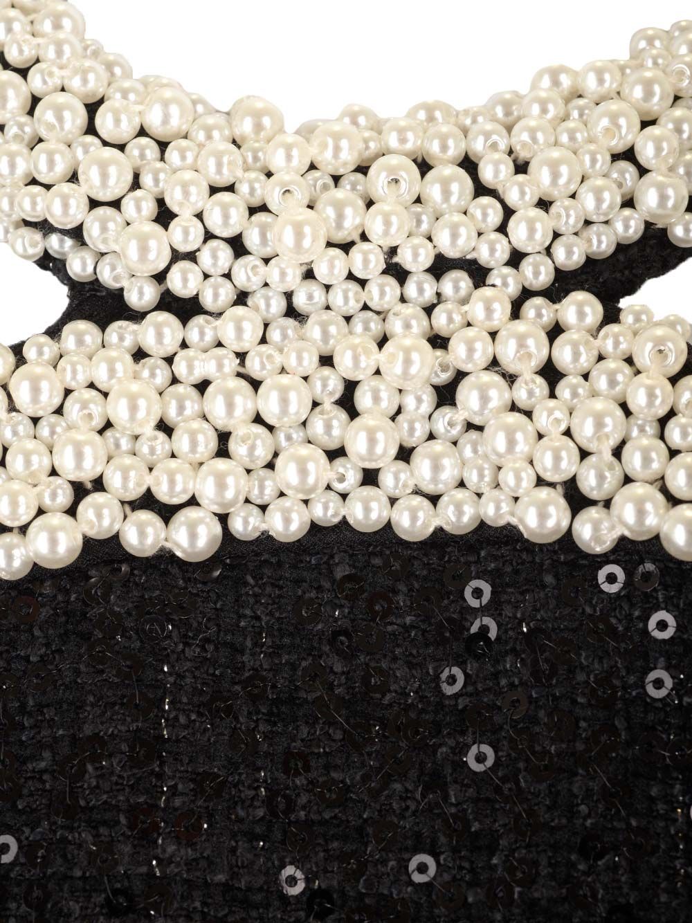 Self-Portrait Embellished Bouclè Mini Dress Dresses - Black | 40137a737bf8ae2e0edd5109d9baa061e2b06709