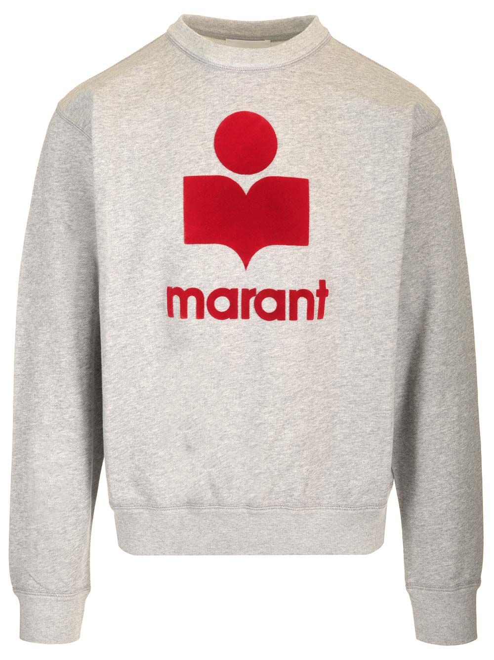Marant Sweatshirt With Logo Sweatshirts - Grey | 7b844d99c152fa5921c1f566d09d2627508c45ae