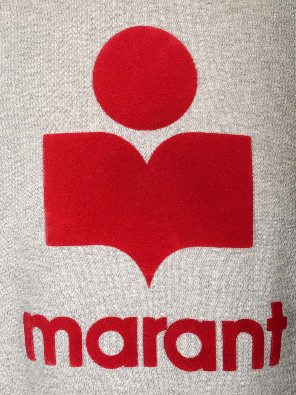 Marant Sweatshirt With Logo Sweatshirts - Grey | 9296b6337cacb41ddb12fc3e298719bfa8188d45