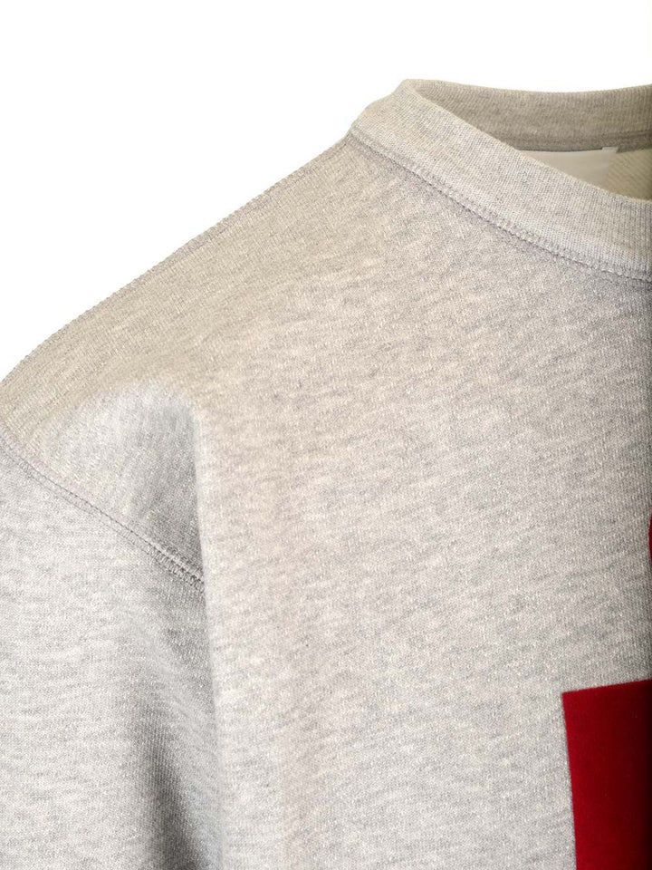 Marant Sweatshirt With Logo Sweatshirts - Grey | 40ace37cc18120da06cc3b90b11cfefb25d80e19