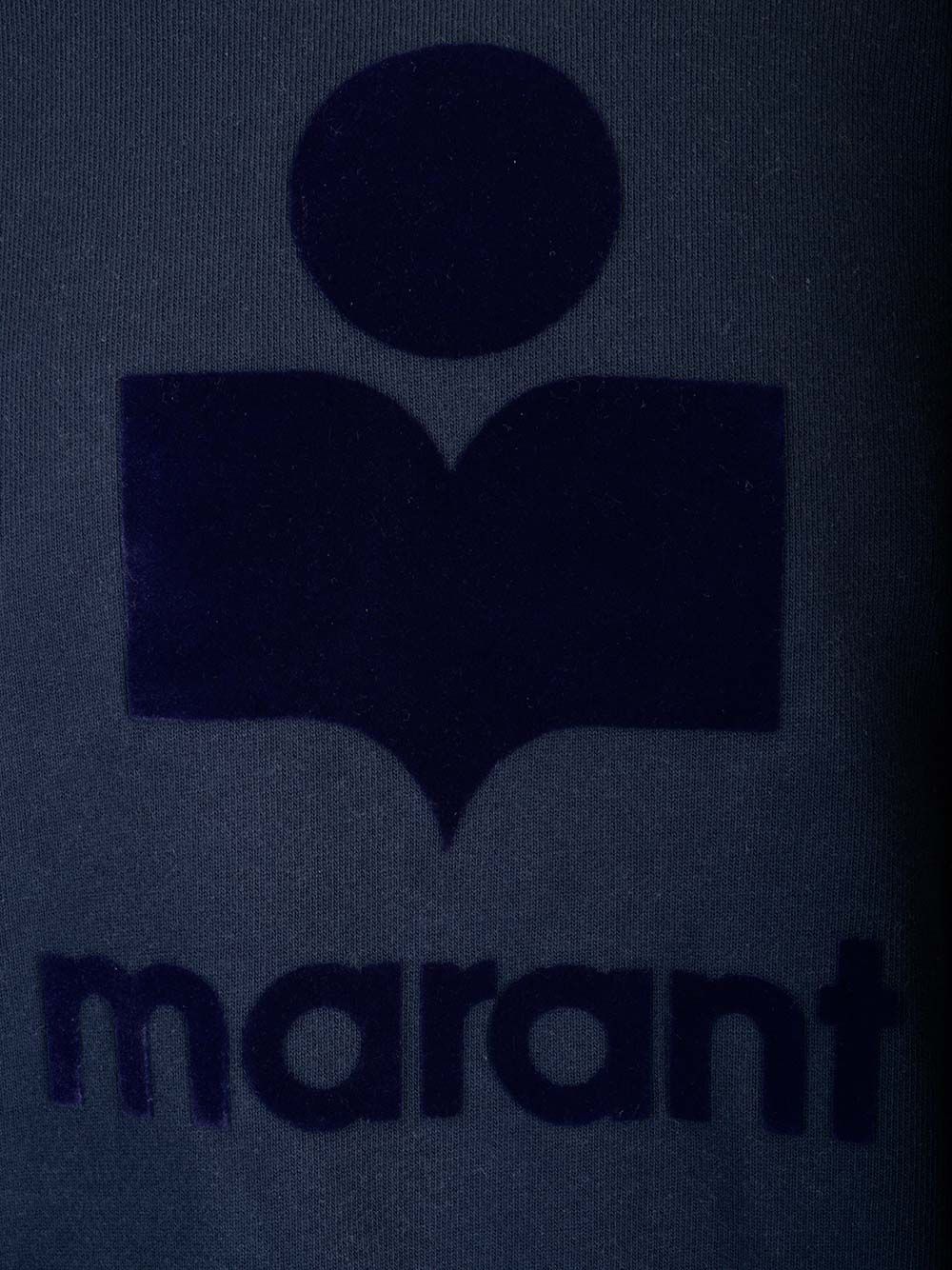 Marant Sweatshirt With Logo Sweatshirts - Blue | 560186b641f215bfbb1957dffa73f2cf7af80f20