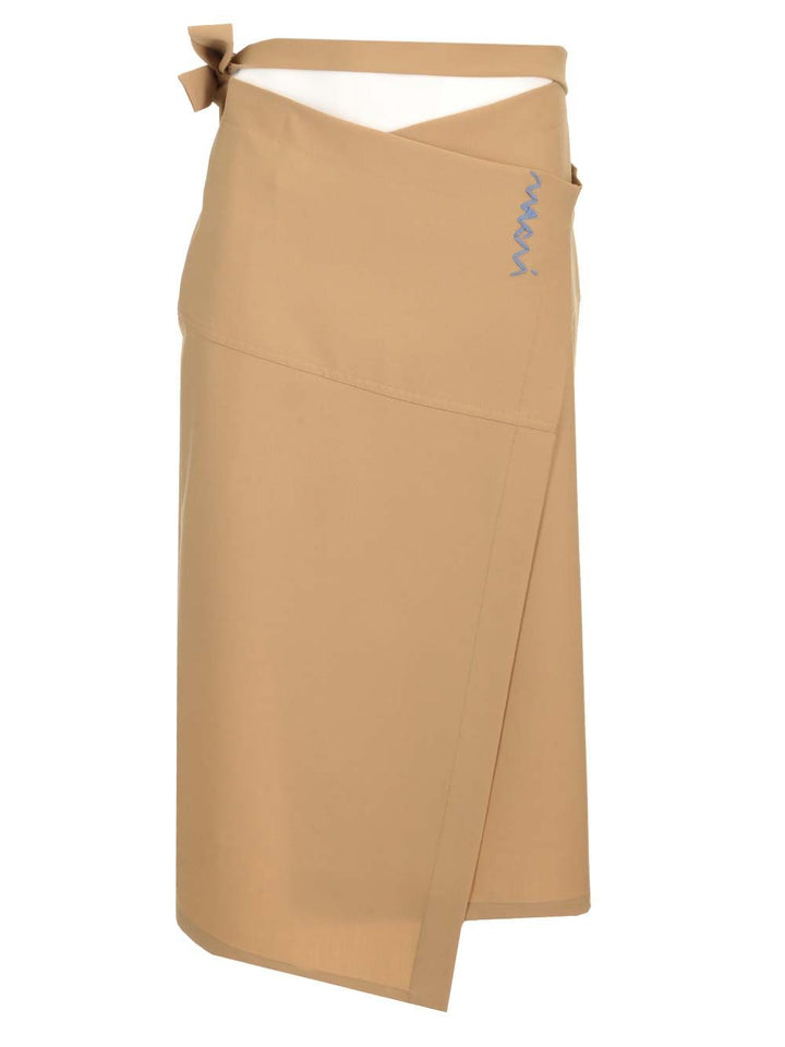 Marni Wrap Skirt Skirts - Beige | 4c4cae4850bbacdd7f0a3284c9894e70ee22564e