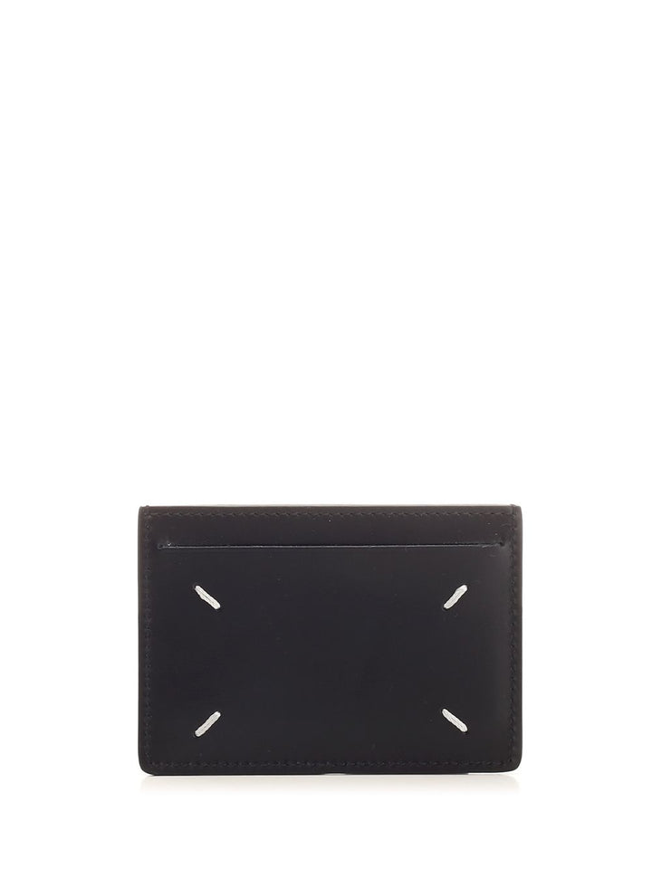 Maison Margiela Leather Card Holder Wallets - Black | 5ccf471253cbed9c28d496692053fbafd344cfd5