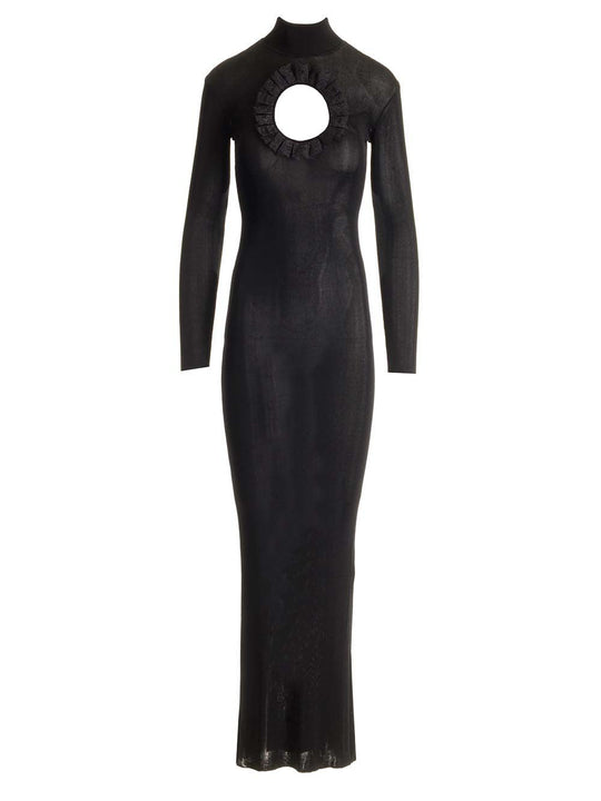 Knitted Maxi Dress Dresses Black