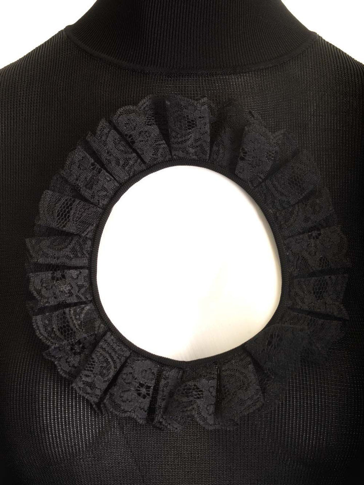 Self Portrait Residency Knitted Maxi Dress Dresses - Black | 7861630607bc266bdce596e887527af38bc49592