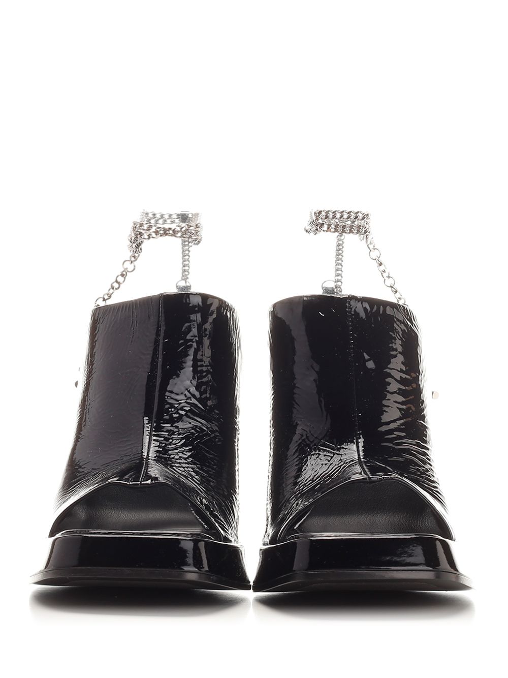 Mcqueen Ankle Chain Strap Sandals - Black | c7fb4d236d43dc309345cd25903c0bb45f3fb8e4