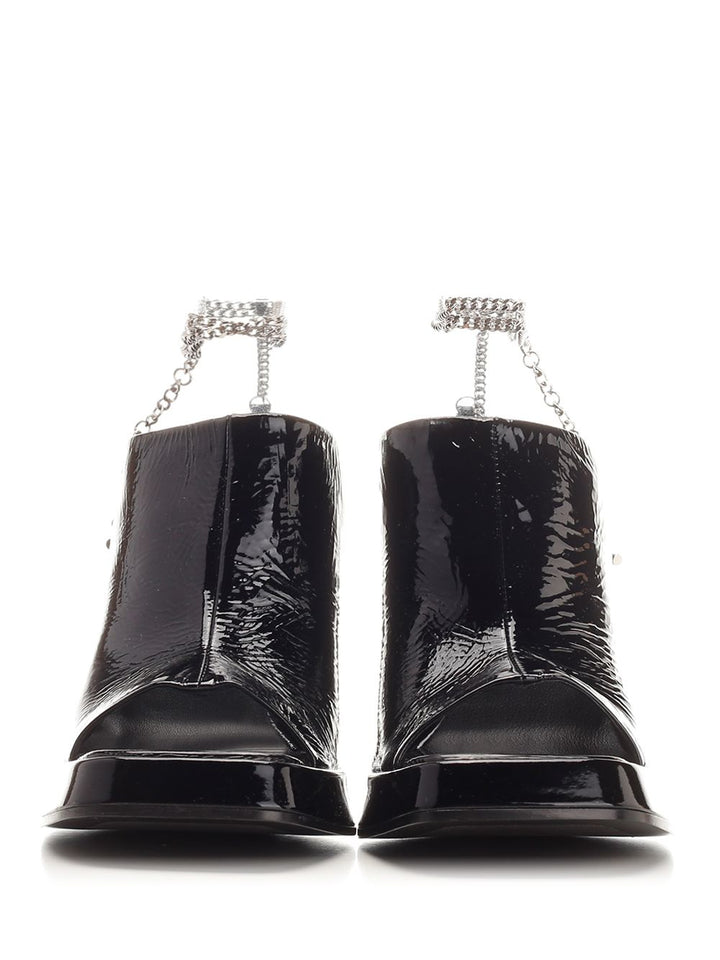 Mcqueen Ankle Chain Strap Sandals - Black | c7fb4d236d43dc309345cd25903c0bb45f3fb8e4