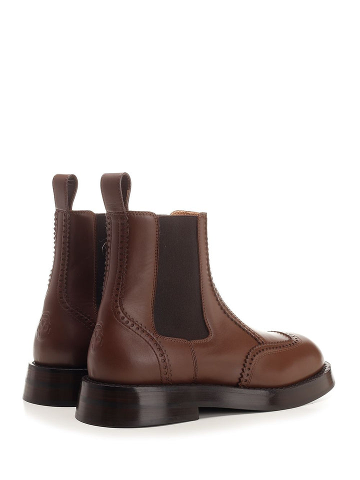 Mcqueen Chelsea Brogue Boots - Brown | d8adaa09ac5366b5dd20351987ce9cb97c633554