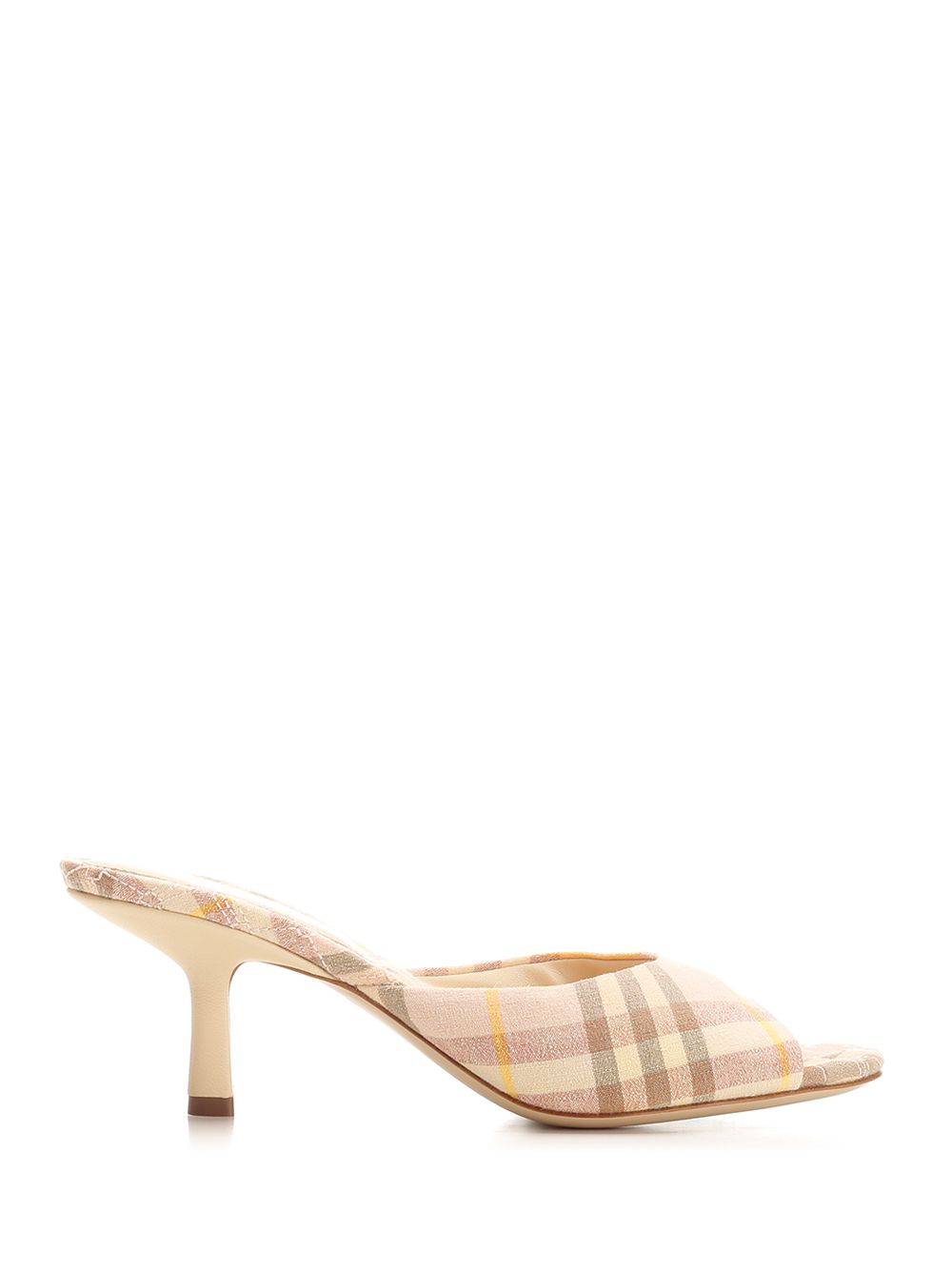 Burberry Check Mules Sandals - Multicolor | 31017440ce1c5ca77fa1c44491185e1509909865